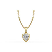 AGGIE SHIELD™ DIAMOND 14K GOLD SOLITAIRE PENDANT
